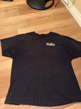 Modelo Especial Cerveza Logo Front and Back Graphic T-Shirt Black